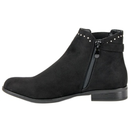Super Me Botas bajas de otoño negro 4
