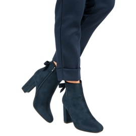 Ideal Shoes Botas azul marino con estilo 1