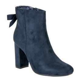 Ideal Shoes Botas azul marino con estilo 4
