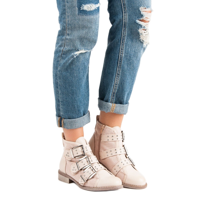 Sweet Shoes Botas rosa claro negro 1