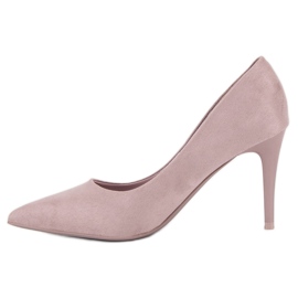 Tacones de ante violeta 3