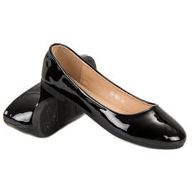 Top Shoes Bailarinas lacadas negro 4