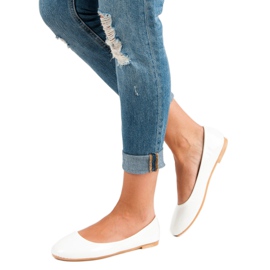 Top Shoes Bailarinas lacadas blanco 2