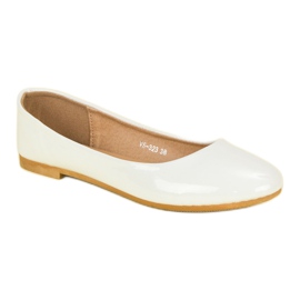 Top Shoes Bailarinas lacadas blanco 4