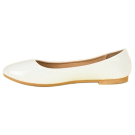 Top Shoes Bailarinas lacadas blanco 5