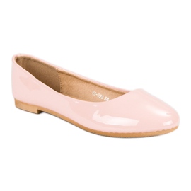 Top Shoes Bailarinas lacadas rosado 2