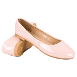 Top Shoes Bailarinas lacadas rosado 5