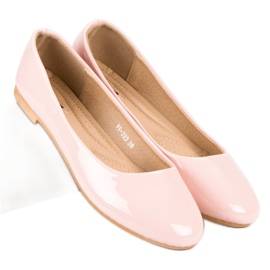 Top Shoes Bailarinas lacadas rosado 6