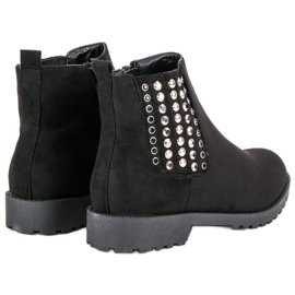Queen Vivi Botas Chelsea con estilo negro 3