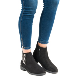 Queen Vivi Botas Chelsea con estilo negro 5