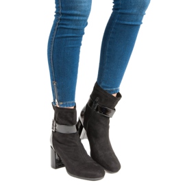 Kylie Botas elegantes de tacón alto negro 4