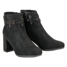 Kylie Botas negras de ante negro 2