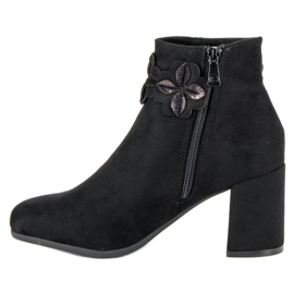 Kylie Botas negras de ante negro 5