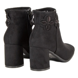 Kylie Botas negras de ante negro 6