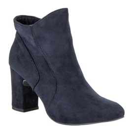 Kylie Botas de gamuza elegantes azul 3
