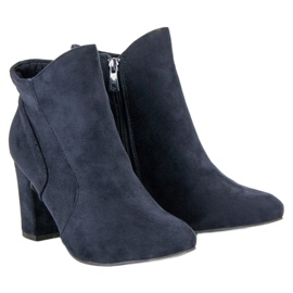Kylie Botas de gamuza elegantes azul 6
