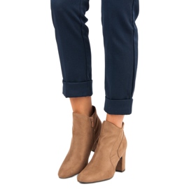 Kylie Botas de gamuza elegantes marrón 6