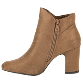 Kylie Botas de gamuza elegantes marrón 3