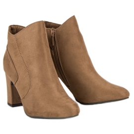 Kylie Botas de gamuza elegantes marrón 5