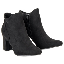 Kylie Botas de gamuza elegantes negro 2