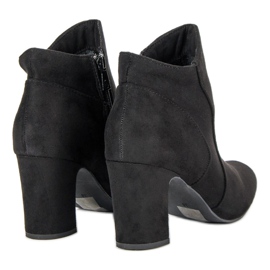 Kylie Botas de gamuza elegantes negro 1