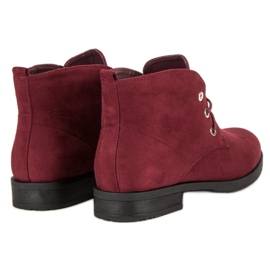 Sweet Shoes Botines bajos anudados rojo 3