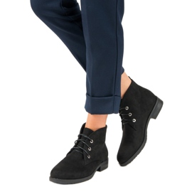 Sweet Shoes Botines bajos anudados negro 1