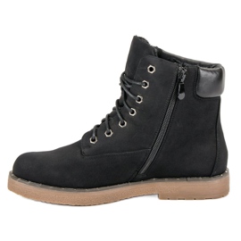 Bestelle Botas de montaña negras negro 4