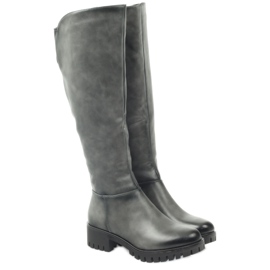 M.Daszyński Botas con fondo grueso Daszyński MR1813 gris 3