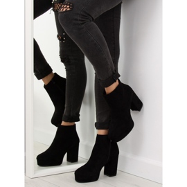 Botas negras de tacón ancho YQ207 Black negro 3