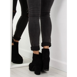 Botas negras de tacón ancho YQ207 Black negro 5