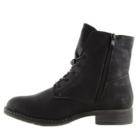 Botas negras con cordones 6177 Black negro 1 Botas negras con cordones 6177 Black negro 1