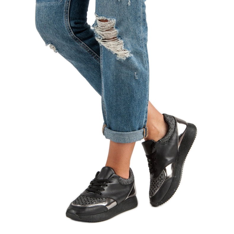 Zapatillas de moda negro 1