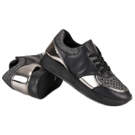 Zapatillas de moda negro 6