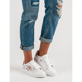 Zapatillas blancas con estilo blanco 5