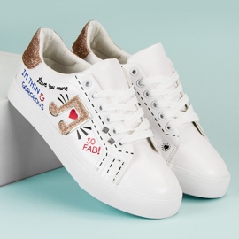 Zapatillas blancas con estilo blanco 4