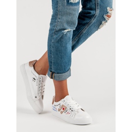 Zapatillas blancas con estilo blanco 6