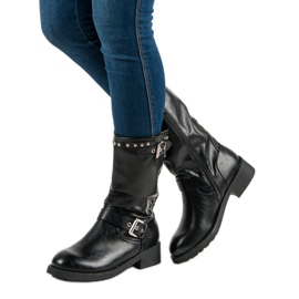 SDS Botas altas de trabajador negro 6