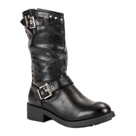 SDS Botas altas de trabajador negro 1