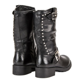SDS Botas altas de trabajador negro 3