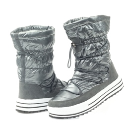 Botas de nieve deportivas con piel DK gris 5