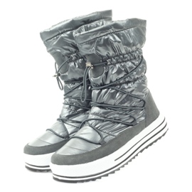 Botas de nieve deportivas con piel DK gris 3 Botas de nieve deportivas con piel DK gris 3