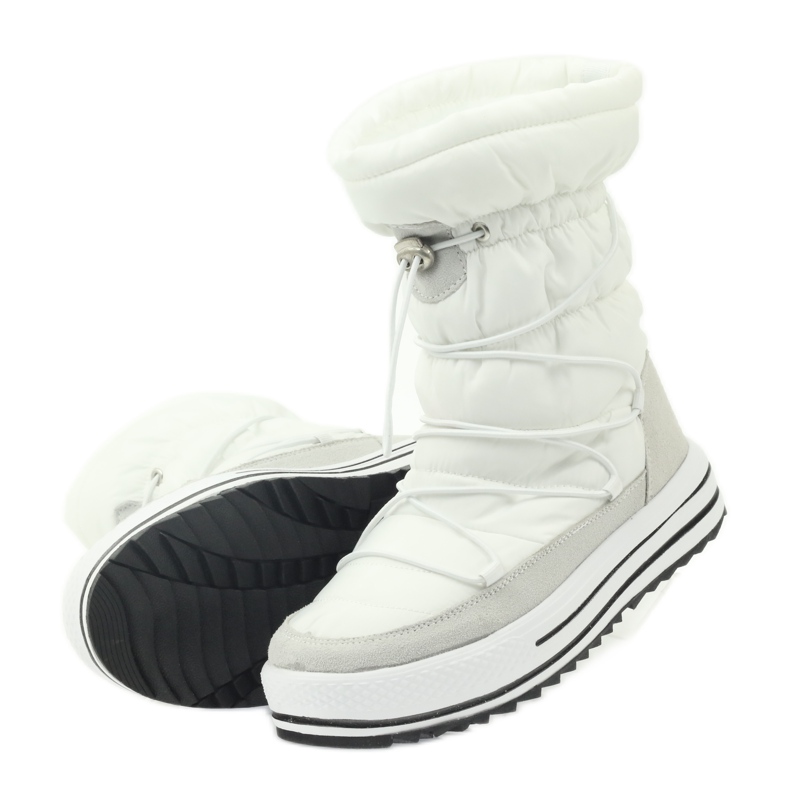 Botas de nieve deportivas con piel DK blanco 5