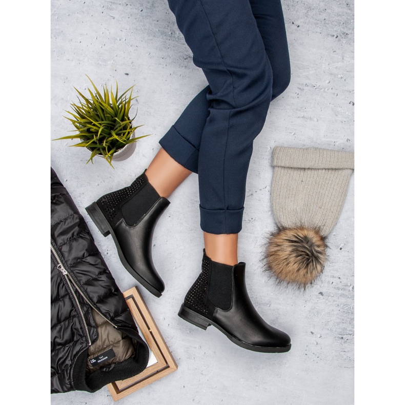 Seastar Botas elegantes de Jodhpur negro 1