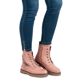 Bestelle Tramperos de gamuza rosado 5