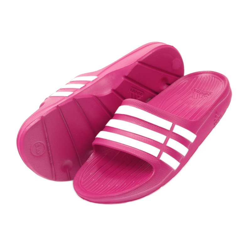 Zapatillas Adidas Duramo Slide K Jr G06797 blanco rosado 4