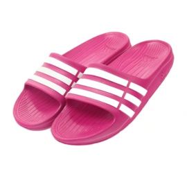 Zapatillas Adidas Duramo Slide K Jr G06797 blanco rosa 3