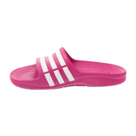Zapatillas Adidas Duramo Slide K Jr G06797 blanco rosa 2