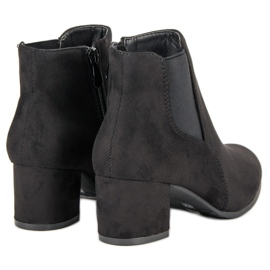Nio Nio Botines Chelsea de ante negros 4