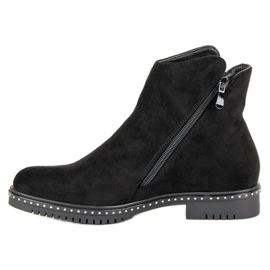 Queentina Cómodas botas de otoño negro 3